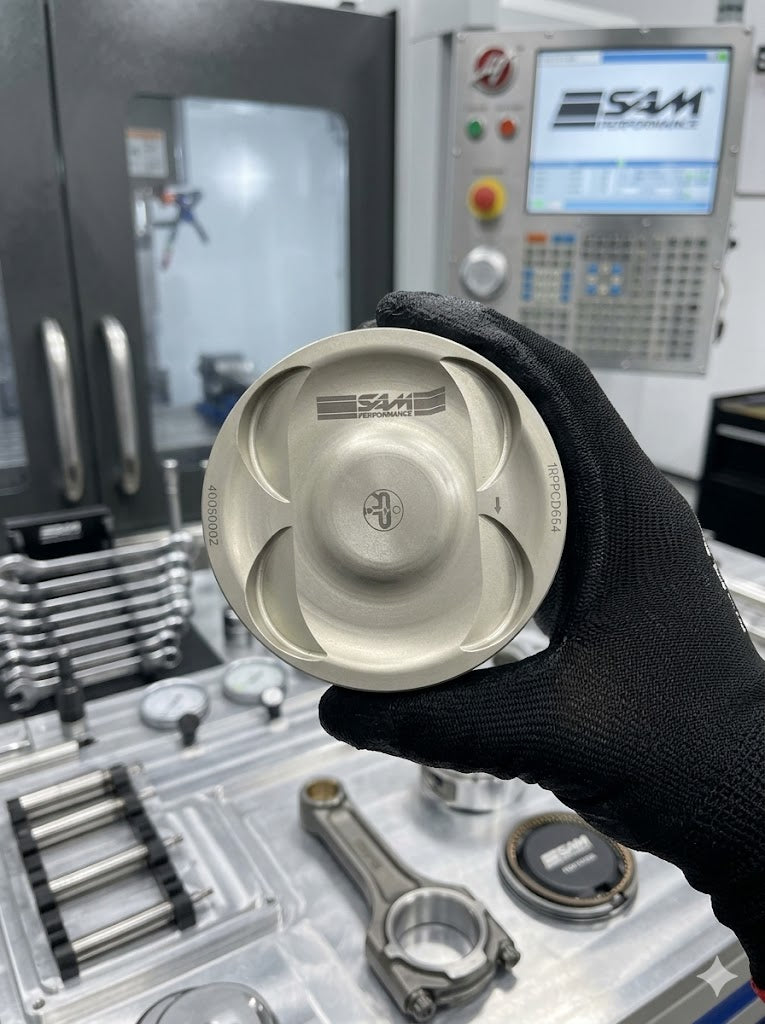 CUSTOM PLATINUM  PISTONS D.99.75MM RC 9 WITH 4 HD PINS DLC FOR SUBARU STI
