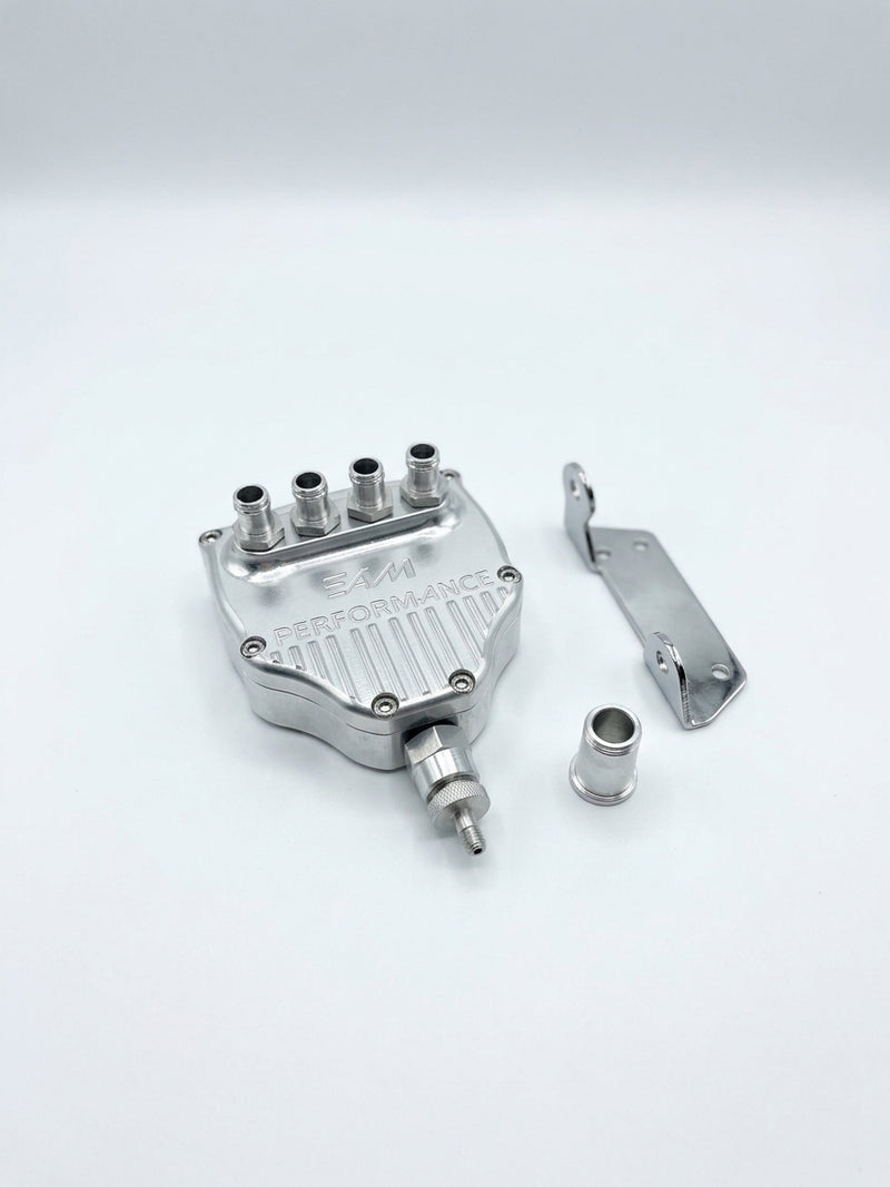 SP CNC Air Oil Separator (AOS) - MK5 Toyota Supra (SILVER)