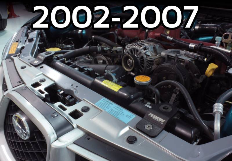 PERRIN PSP-ENG-521BK Radiator Stay Kit for 2002-14 Surabu Impreza WRX/STI