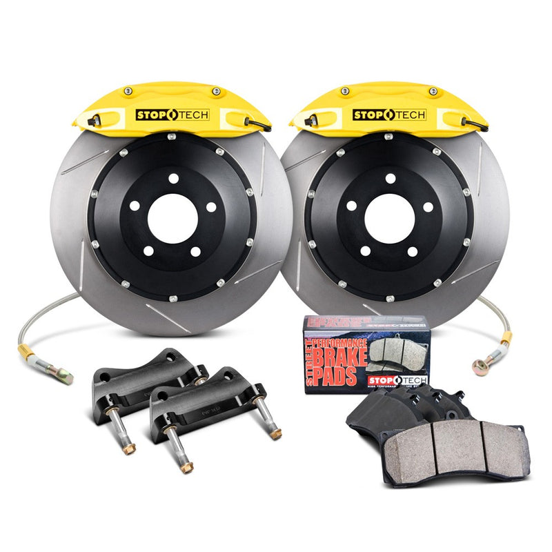 STOPTECH 83.838.4600.81 BBK 2PC ROTOR, FRONT SLOTTED 332X32/ST40 YELLOW SUBARU STI '04-07