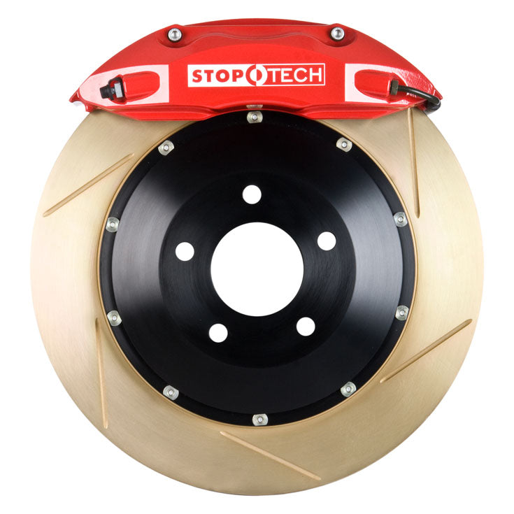 STOPTECH 83.857.0047.73 BBK 2PC ROTOR, REAR ZINC SLOTTED 355X32/ST40 RED TOYOTA SUPRA '93-98