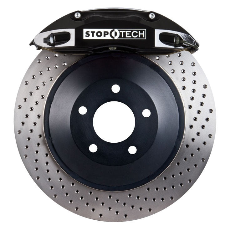 STOPTECH 83.857.4600.52 BBK 2PC ROTOR, FRONT DRILLED 332X32/ST40 BLACK TOYOTA SUPRA '93-98