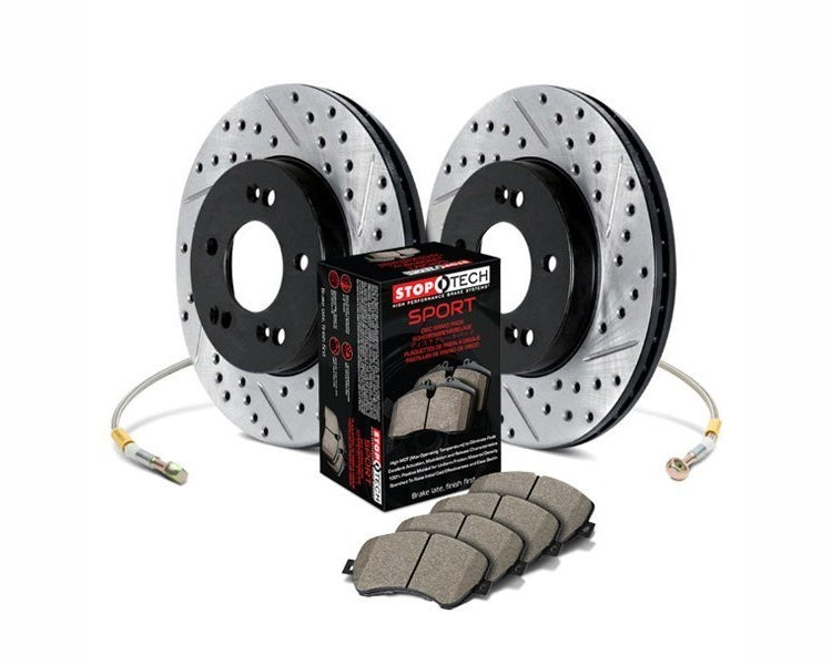 STOPTECH 978.44016R Rear Sport Axle Pack Drilled & Slotted SCION/SUBARU BRZ/FR-S 2013-2016