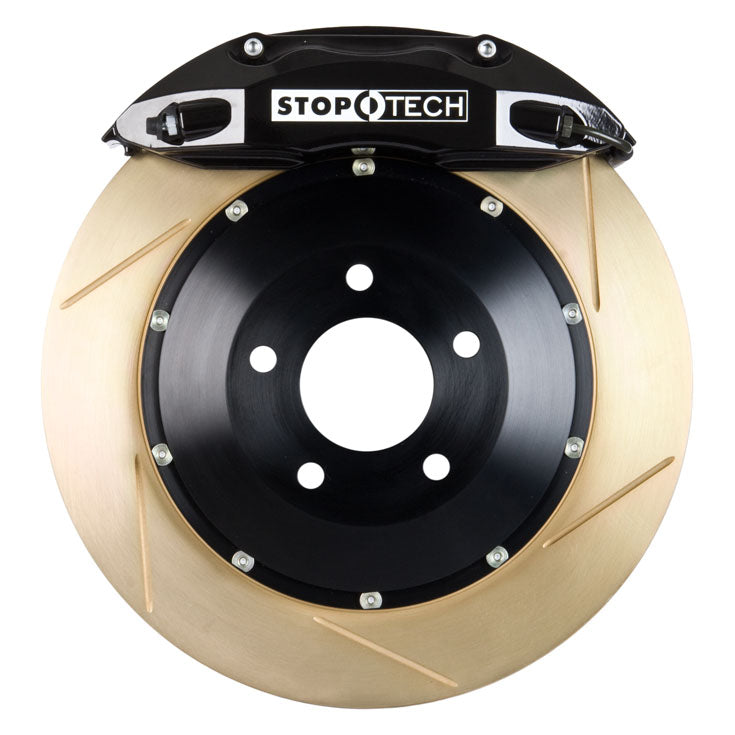 STOPTECH 83.827.4300.53 BBK 2PC ROTOR, FRONT ZINC SLOTTED 328X28/ST40 BLACK SUBARU BRZ '13