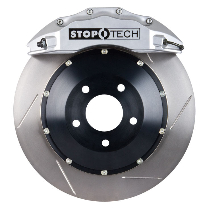 STOPTECH 83.838.6700.61 BBK 2PC ROTOR, FRONT SLOTTED 355X32/ST60 SILVER SUBARU STI '04-07