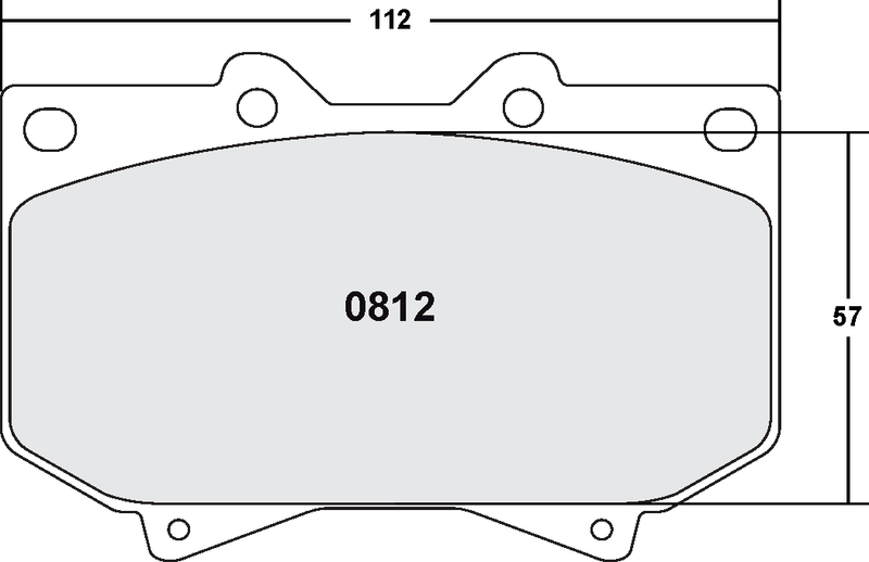 PFC 0812.22 Brake pads Z-RATED CARBON METALLIC front LC UZJ100 (98-01)/Sequoia (01-03)