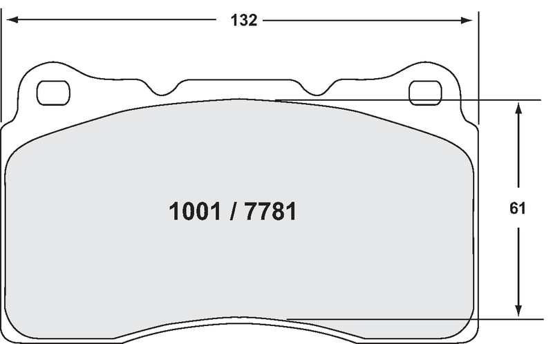 PFC 7781.331.15.44 Front brake pads 331 CMPD 15mm SUBARU STI / MITSUBISHI EVO