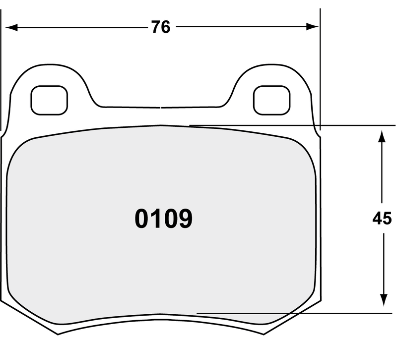 PFC 0109.10 Rear brake pads Z-RATED SUBARU STI / MITSUBISHI EVO / NISSAN 350Z