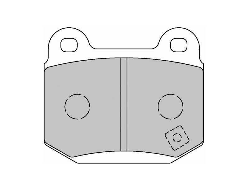 FERODO FCP1562H Brake pads rear DS2500 for SUBARU WRX STI / MITSUBISHI EVO / NISSAN 350Z