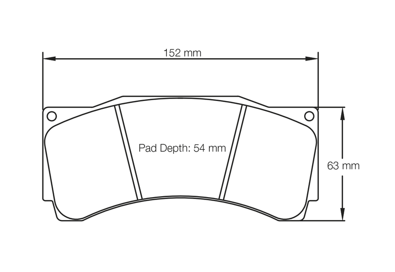 PAGID 1539-RST2 Front brake pads RST2 BMW M2 CS Racing [Permit B 365PS] / AUDI RS3 LMS TCR [race car]
