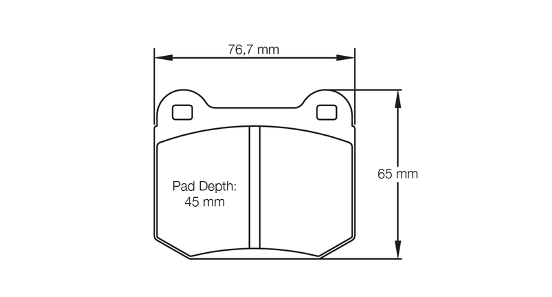 PAGID 1587-RS14 Rear brake pads RS14 HYUNDAI Genesis Coupe 3.8 track / AP Racing CP5119 D50 / StopTech ST22
