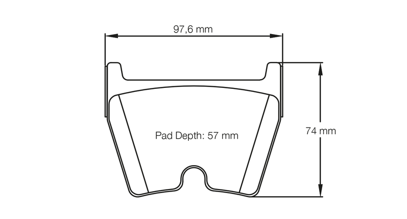 PAGID 2931-RST1 Front brake pads RST1 AUDI A2/S3/RS4/R8 / Brembo 07.8544 8 piston [caliper family G]