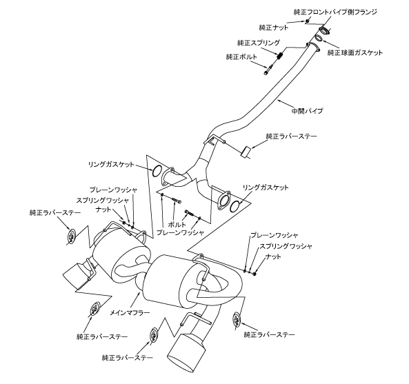 HKS 31029-AF005 Super Turbo Muffler Subaru Impreza GRB/GRF