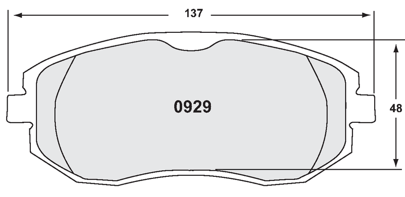 PFC 0929.01.17.44 Front brake pads RACE 01 CMPD 17mm SUBARU BRZ/TOYOTA 86