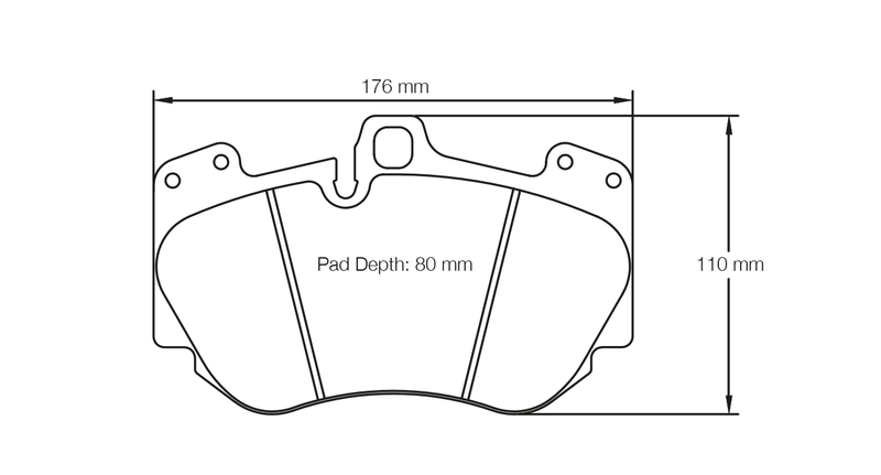 PAGID 4907-RSC2 Front brake pads RSC2 LAMBORGHINI Huracan / AUDI R8 5.2 FSI quattro (2nd generation)