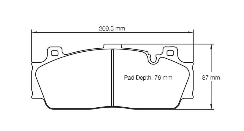 PAGID 4934-RSC1 Front brake pads RSC1 BMW M5 F10/M6 F13/M3 F80/M4 F82 (Ceramic calipers)