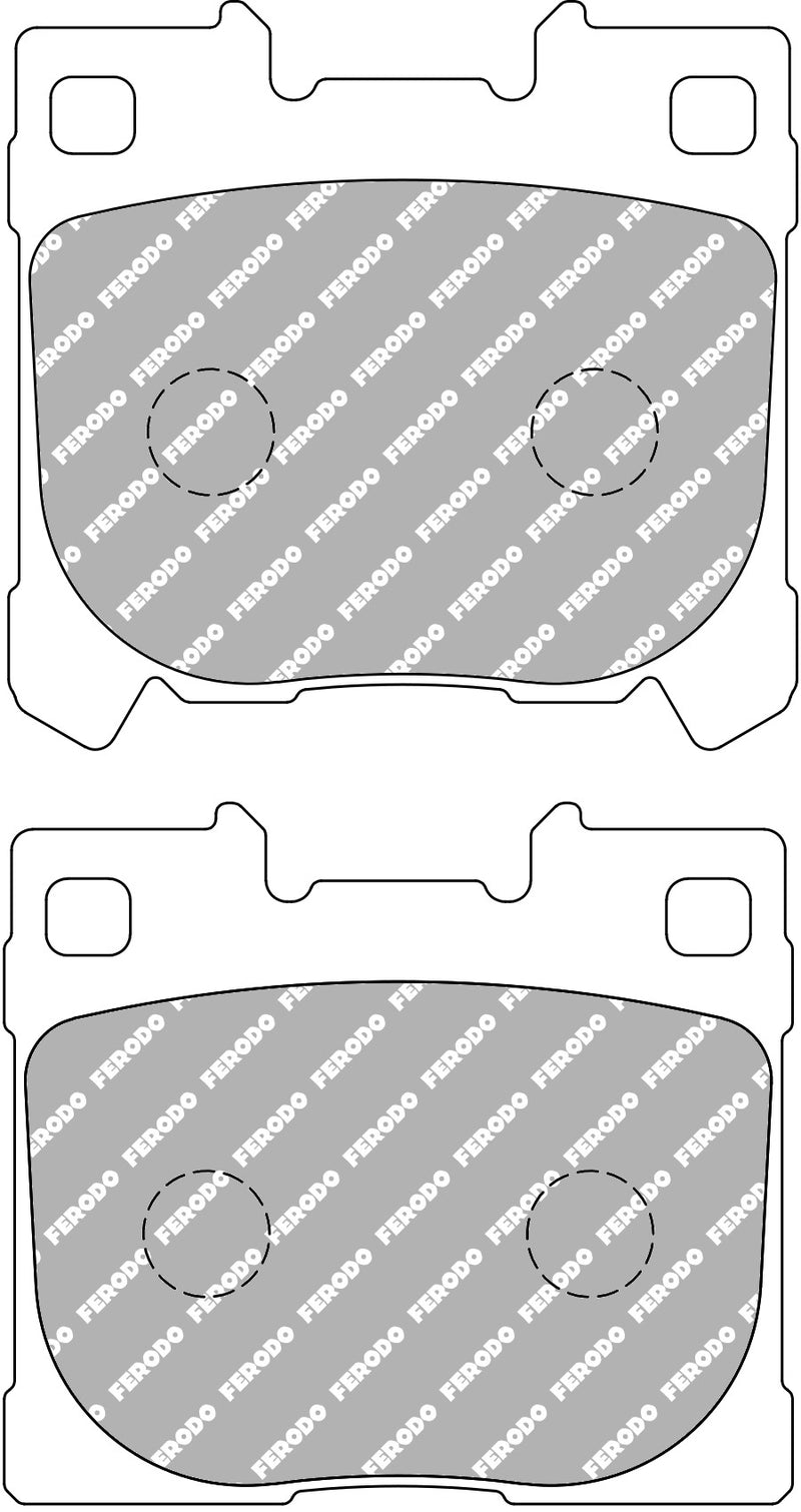 FERODO FCP5262H Rear brake pads DS2500 TOYOTA YARIS GD / GR 1.6 4WD GXPA16