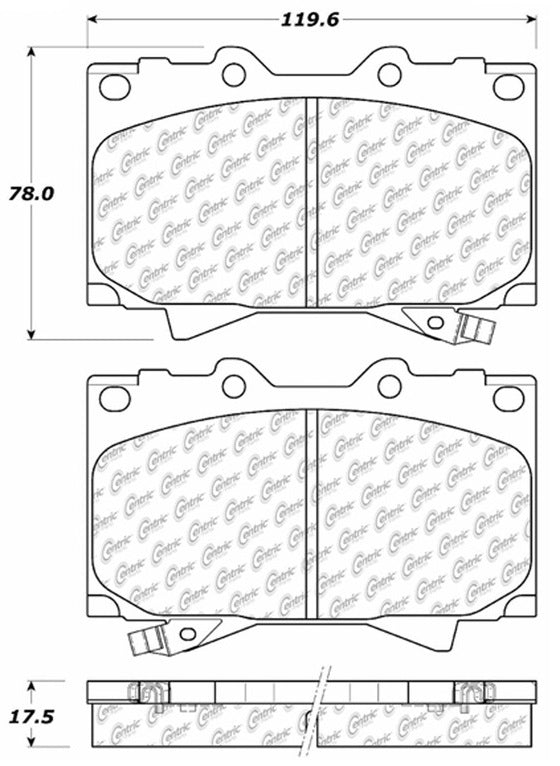 STOPTECH 306.07720 Brake pads (front) LAND CRUISER 100 1998-2007 (Replaced by 309.07720)