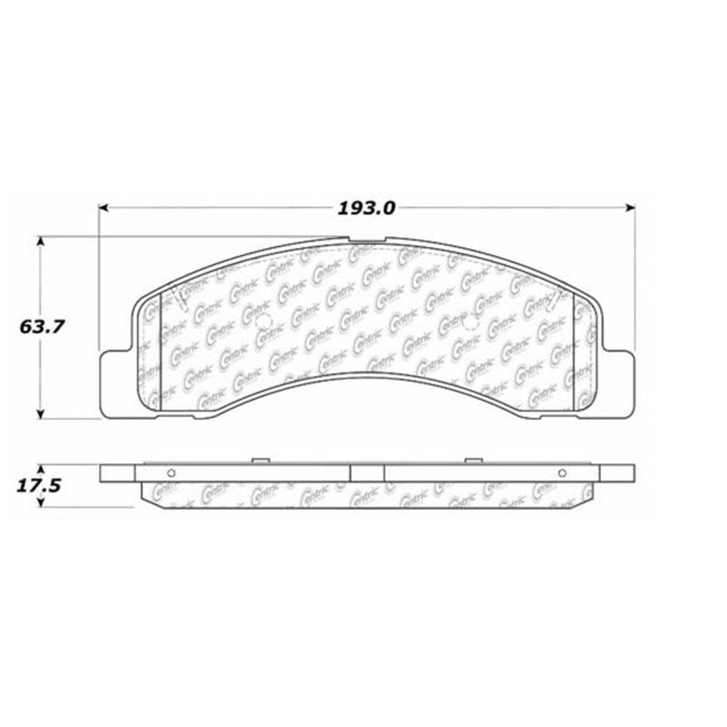 STOPTECH 306.07560 Brake pads (Centric Fleet Performance) ST65 (Replaced by 309.07560)