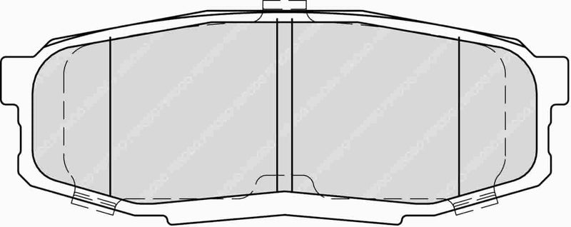 FERODO FDSE4230 Brake pads rear TOYOTA LC200 /SEQUOIA/TUNDRA 2007-2011 / LExhaustUS LX570 2008-2012
