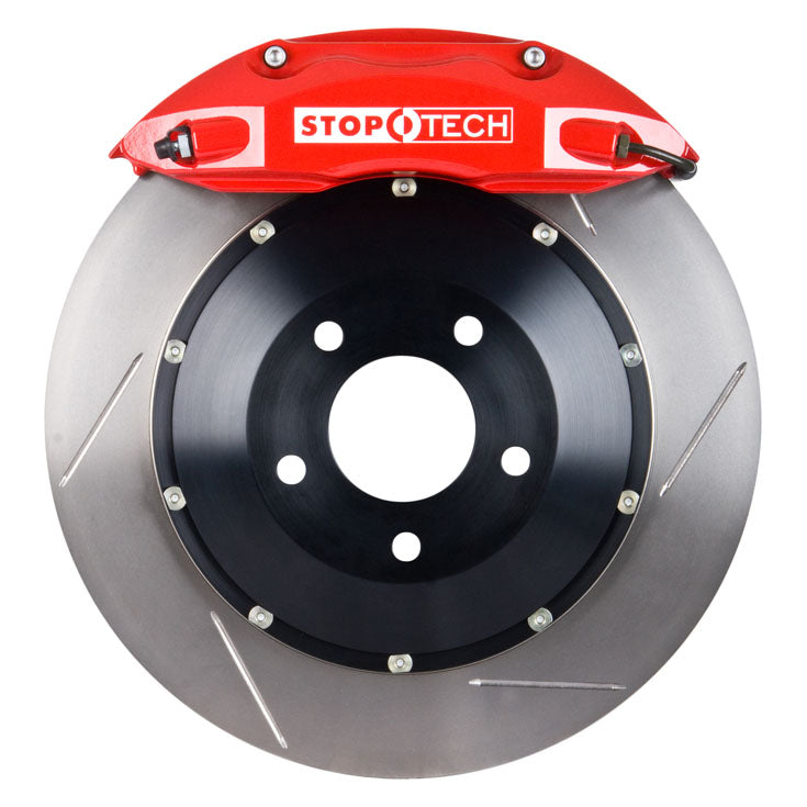 STOPTECH 83.858.4700.71 BBK 2PC ROTOR, FRONT SLOTTED 355X32/ST40 RED TOYOTA LC '98-06