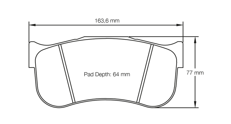 PAGID 8100-RSL2 Front brake pads RSL2 BMW M2 CS Racing [Permit A 450PS] / M8 GTE [race car] / TOYOTA GR Supra GT4 [race car] (Brembo calipers)