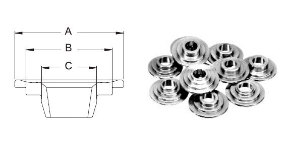 MANLEY 23130-24 Valve retainer kit TOYOTA SUPRA 2JZGT/2JZGTE 6.0 mm