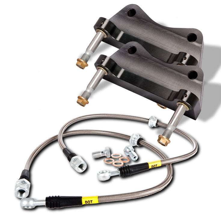 STOPTECH 83.841.002G.71 BBK 2PC ROTOR, REAR SLOTTED 345X28/ST22 RED SUBARU WRX '08