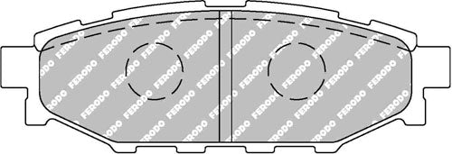 FERODO FCP1947H Brake Pads rear SUBARU IMPREZA WRX 2015+ (5*114)