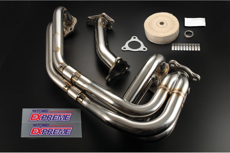 TOMEI TB6010-SB02A EXHAUST MANIFOLD KIT EXPREME EJ SINGLE SCROLL WRX/STI UNEQUAL LENGTH with TITAN EXHAUST BANDAGE