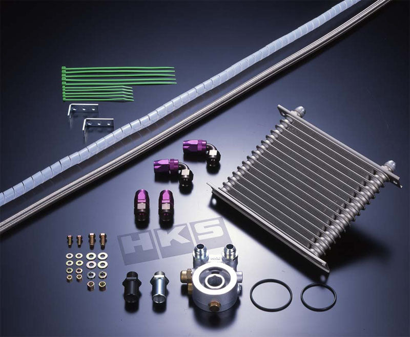 HKS 15004-AF007 Oil Cooler Kit For Subaru Impreza GDB WRX STI 6/2005~9/2007 12 Row