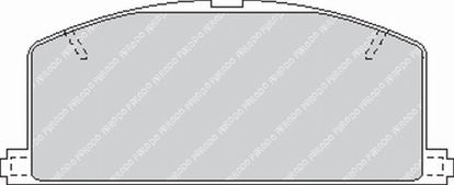 FERODO FCP308R DS3000 Brake pads front TOYOTA MR2 1990
