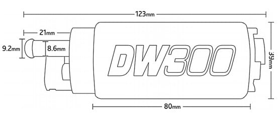 DEATSCHWERKS 9-301-0791 DW300 series, 340lph in-tank fuel pump w/install kit SUBARU IMPREZA 97-07