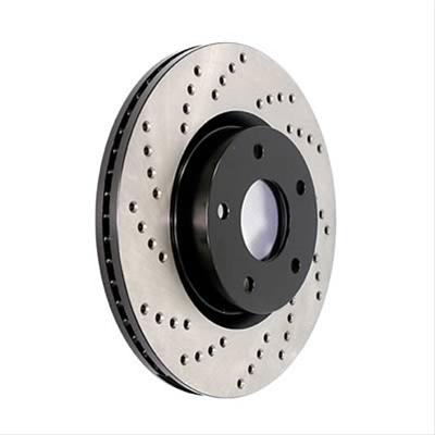 STOPTECH 128.47018R Front Sport Cross Drilled Brake Rotor Right SAAB/SUBARU 9-2X/Baja/Forester/Impreza 2001-2008